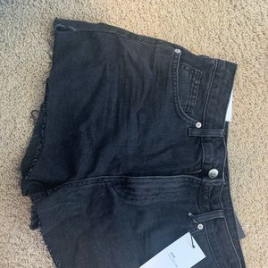 Brand new with tags black denim shorts